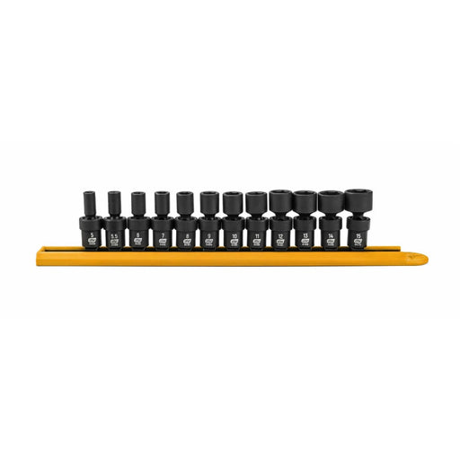 GearWrench 84905 12 Pc. 1/4" Drive 6 Point Standard Universal Impact Metric Socket Set - My Tool Store