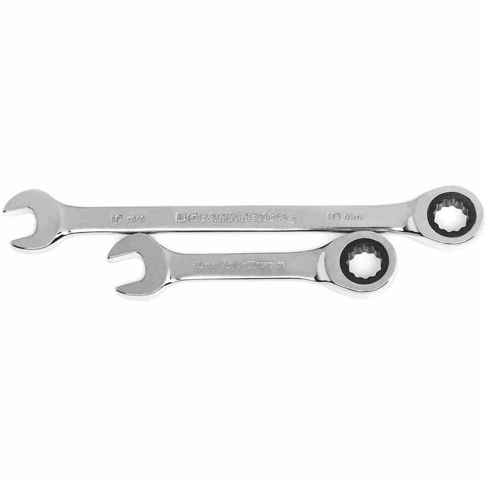GearWrench 85034 34 Pc. 72-Tooth 12 Point Standard & Stubby Ratcheting Combination SAE/Metric Wrench Set - My Tool Store
