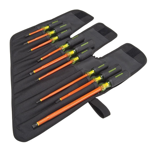 Greenlee 0153-01-INS Insulated 9 Piece Screwdriver set - My Tool Store