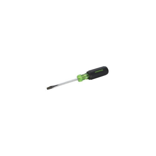 Greenlee 0153-11C Heavy-Duty Keystone Tip, Square Shank 1/4" x 4" Flat Blade Screwdriver - My Tool Store