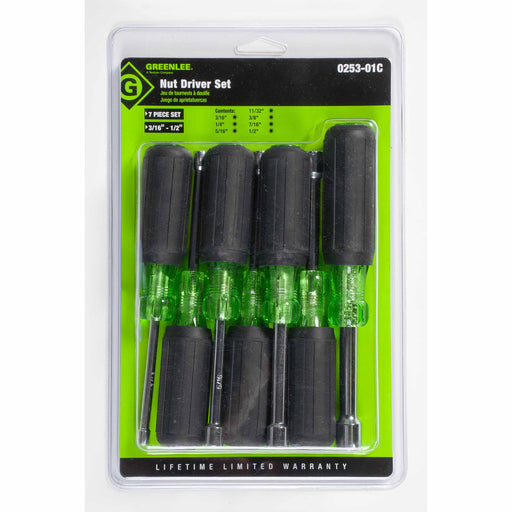 Greenlee 0253-01C 7 Piece Nut Driver Set - My Tool Store