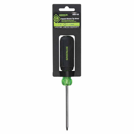 Greenlee 0353-13C Square-Recess Tip Driver #2 x 4" - My Tool Store