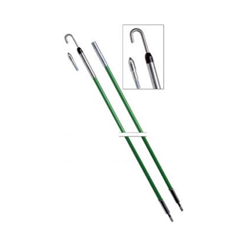 Greenlee 540-12 1/4" x 12' Fish Stix Kit with Bullet Nose and J Hook Threaded Tips
