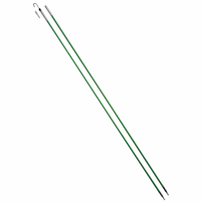Greenlee 540-24 24' Fish Stix Kit with Bullet Nose and J Hook Threaded Tips - My Tool Store