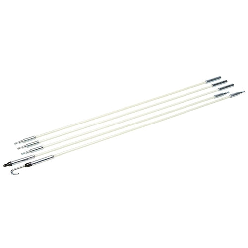 Greenlee 540-8M 3/16" x 8' Long Glo Stix Kit with Bullet and "J" Hook Nose Tips - My Tool Store