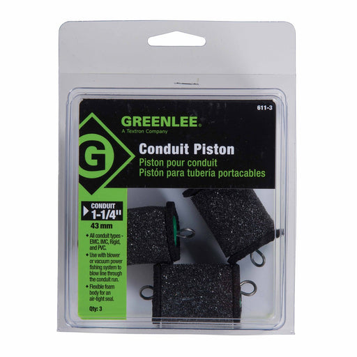 Greenlee 611-3 Piston for 1-1/4" Conduit - All Types (3 pack) - My Tool Store