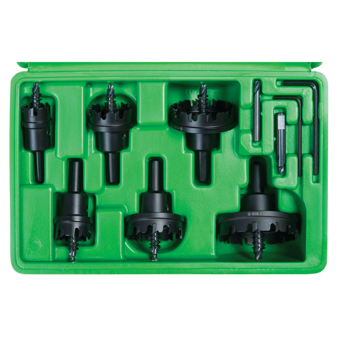 Greenlee 628 8 Piece Carbide Hole Cutter Kit, 1/2" - 2-1/2" - My Tool Store