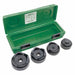 Greenlee 7304 2-1/2" - 4" Conduit Size Standard Round Knockout Punch Kit - My Tool Store