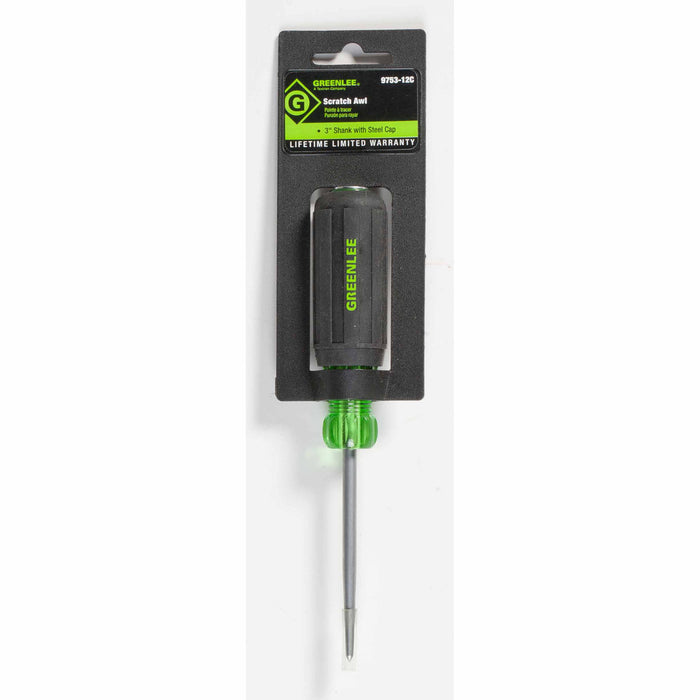 Greenlee 9753-12C Awl, 3" With Steel CAP (POP)