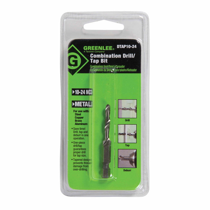 Greenlee DTAP10-24 DRILL/TAP, 10-24 - My Tool Store