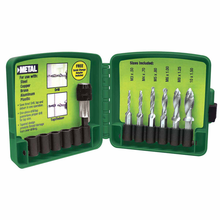 Greenlee DTAPKITM 6-Piece Metric Drill / Tap Set - My Tool Store