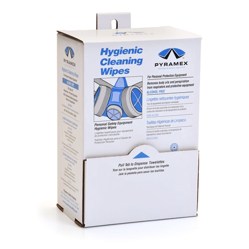 Pyramex HCW100 Box with 100 Alcohol Free Hygenic Wipes - My Tool Store
