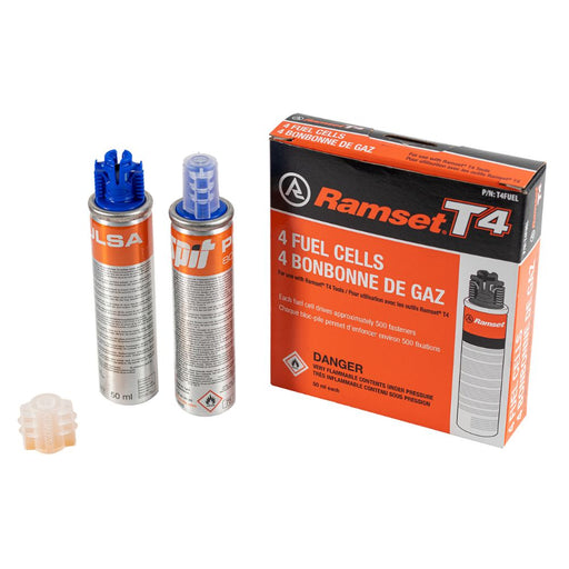 ITW Ramset T4FUEL Fuel Cell For T4MAG, Insulfast, And T4SS Gas Tools 4/Pack - My Tool Store
