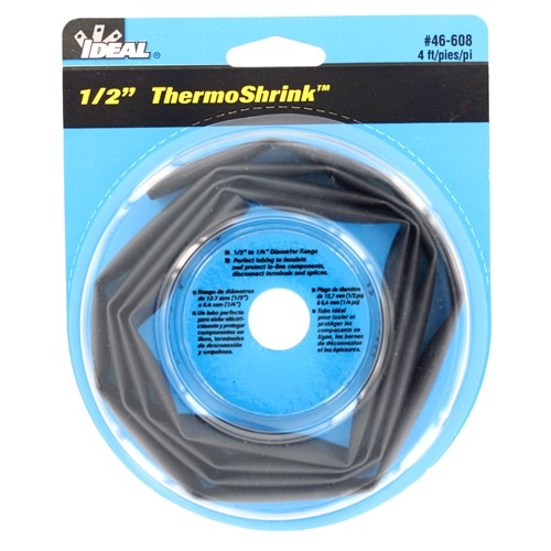 IDEAL 46-608 Thermo-Shrink Thin-Wall Heat Shrinkable Tubing Disk 1/2" x 4' - My Tool Store