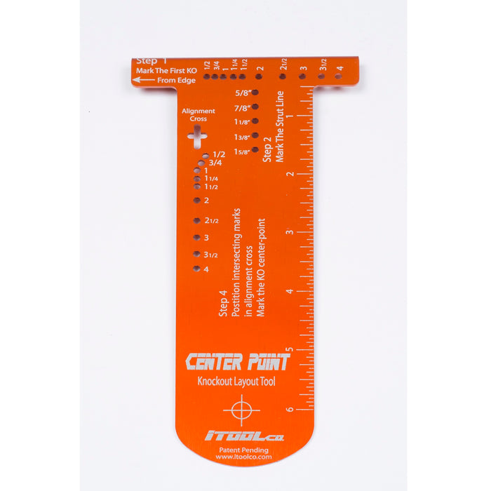 iTOOLco CP02 Center Point Knockout Layout Tool, 5 Pack