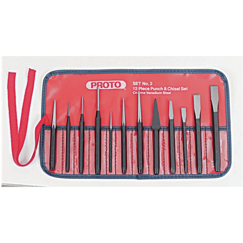 Proto J2 12 Pc. Punch and Chisel Set - My Tool Store