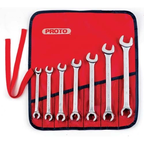 Proto J3700A 7-Pieces Satin Finish SAE Flare Nut Wrench Set, 6 Point - My Tool Store