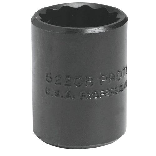 Proto J5212B 3/8" Drive Black Oxide Socket, 3/8", 12 Point - My Tool Store