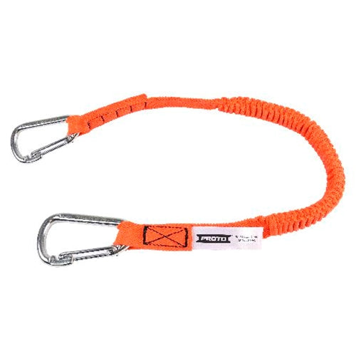 Proto JLAN15LBDSS Elastic Lanyard with 2 Stainless Steel Carabiners - 15 lb. - My Tool Store