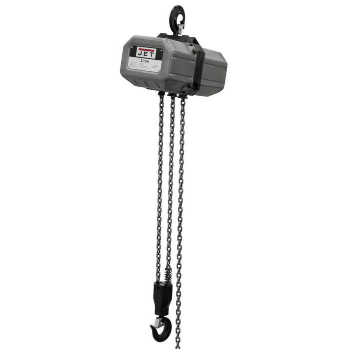 Jet 211500 2SS-1C-15, 2-Ton Electric Chain Hoist 1-Phase 15' Lift - My Tool Store