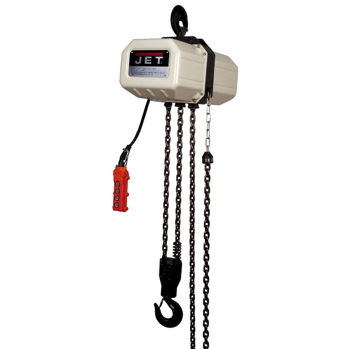 Jet JT9-212000 2SS-1C-20, 2-Ton Electric Chain Hoist 1-Phase 20' Lift - My Tool Store