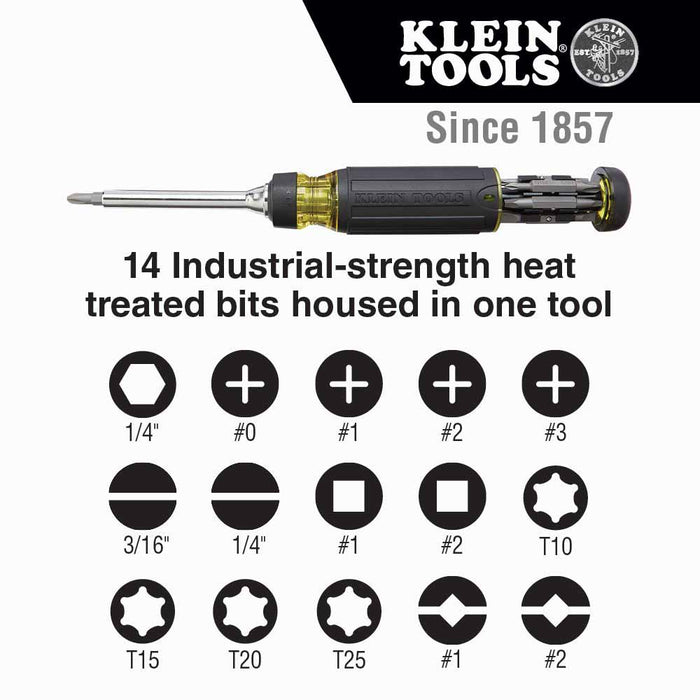 Klein 32305 15-in-1 Multi-Bit Ratcheting Screwdriver - My Tool Store