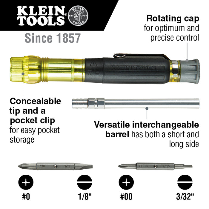 Klein 32614 Electronics Pocket Screwdriver 4-in-1