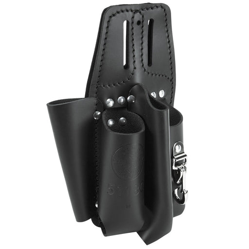 Klein Tools 5118C Black Leather Tool Pouch for Belts - My Tool Store