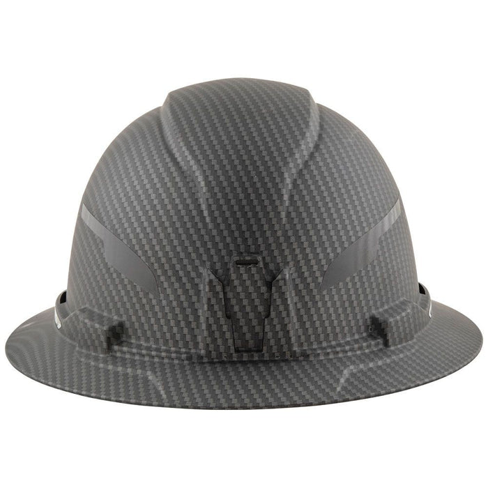 Klein 60345 Hard Hat, Premium KARBN Pattern, Non-Vented Full Brim, Class E - My Tool Store