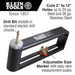 Klein 89552 Hole Cutter for Duct and Sheet Metal, 2 to 12" - My Tool Store