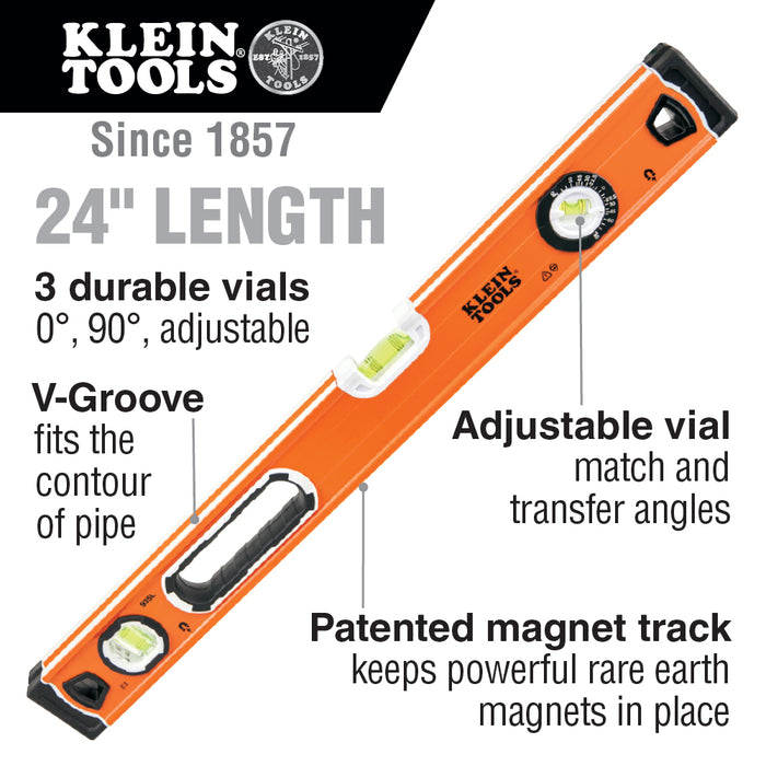 Klein 935L 24" Bubble Level - My Tool Store
