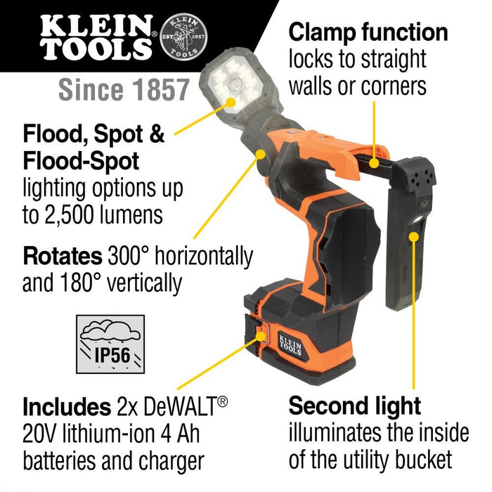 Klein BAT20UBL1 Cordless Utility LED Light Kit