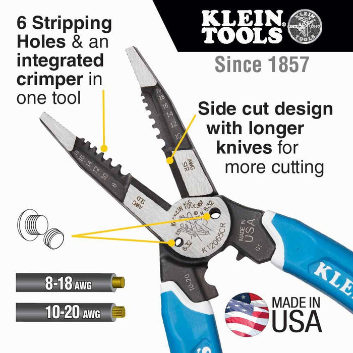 Klein K12065CR HD Kurve SC Stripper - My Tool Store