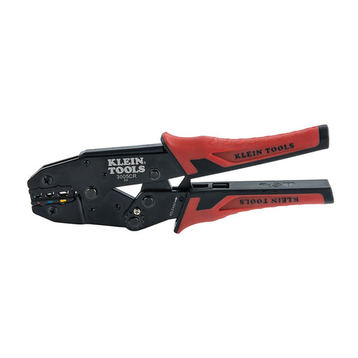 Klein 3005CR Ratcheting Crimper, 10-22 AWG - Insulated Terminals - My Tool Store