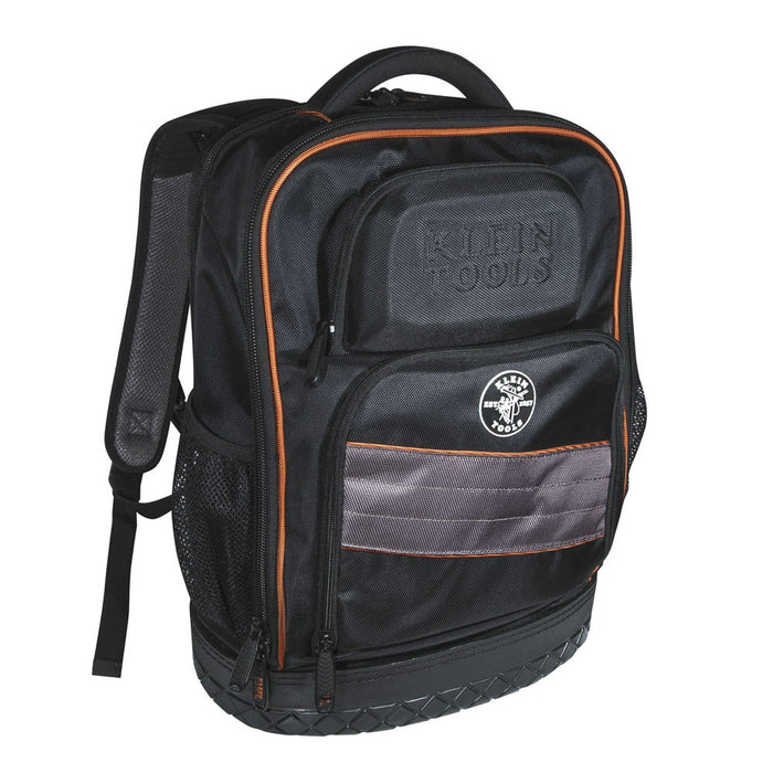 Klein Tools 55439BPTB Tradesman Pro Laptop Backpack / Tool Bag, 25 Pockets, Black Polyester