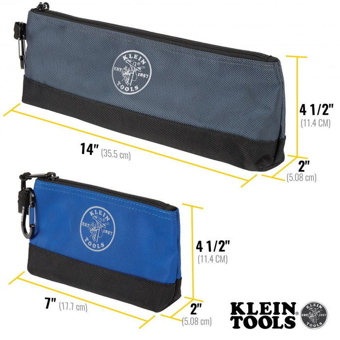 Klein 55559 Stand-up Zipper Bags, 7" and 14", 2-Pack - My Tool Store