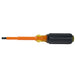 Klein Tools 602-4-INS 1/4" Cabinet Tip Insulated Screwdriver, 4" - My Tool Store