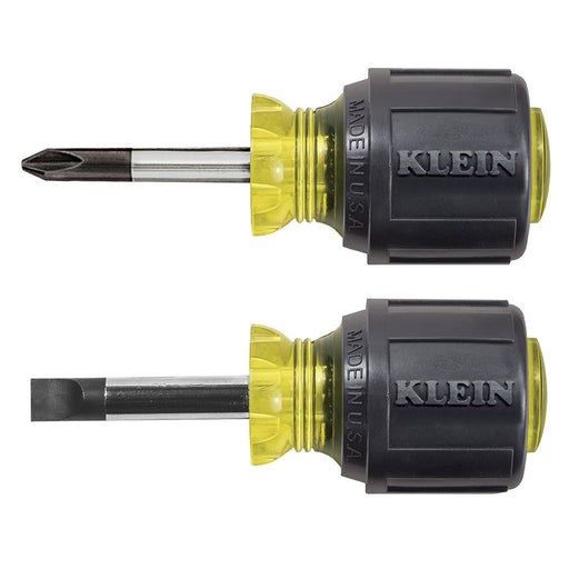 Klein 85071 Screwdriver Set, Stubby Slotted and Phillips, 2-Piece - My Tool Store