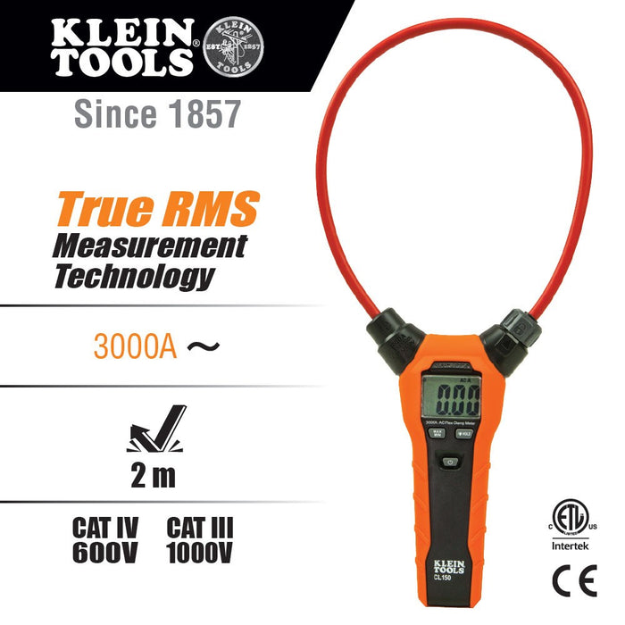 Klein CL150 Flexible AC Current Clamp Meter