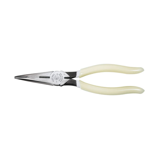 Klein Tools D203-8-GLW Pliers, Long Nose Side-Cutters, Hi-Viz, 8" - My Tool Store