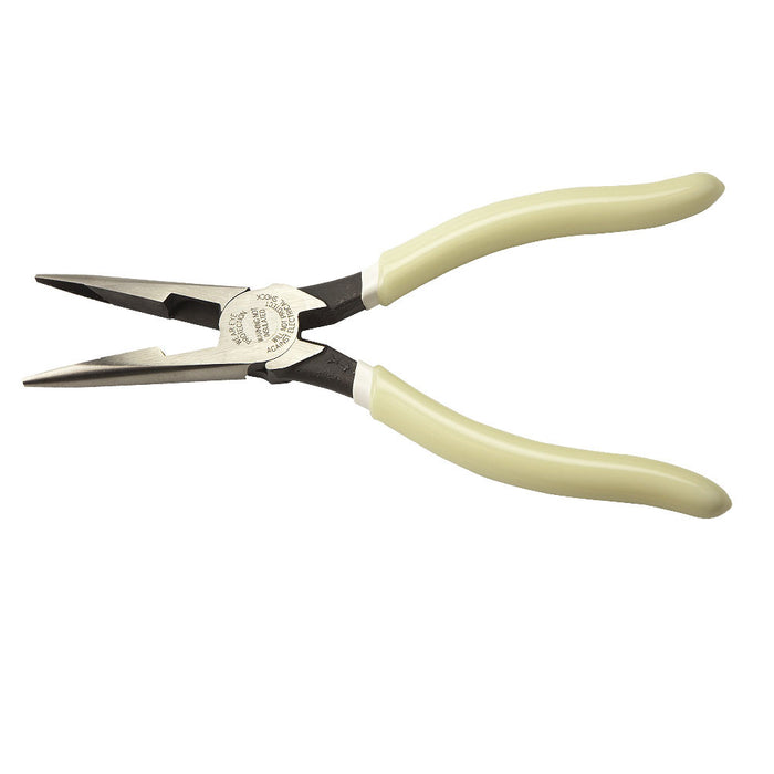 Klein Tools D203-8-GLW Pliers, Long Nose Side-Cutters, Hi-Viz, 8" - My Tool Store