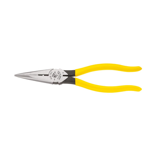 Klein Tools D203-8N Long Nose Side-Cutting Pliers, Stripping, 8" - My Tool Store