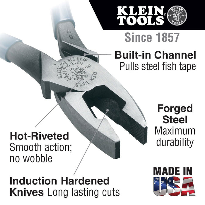 Klein D213-9NETP 9" Side-Cut Fish Tape Plier