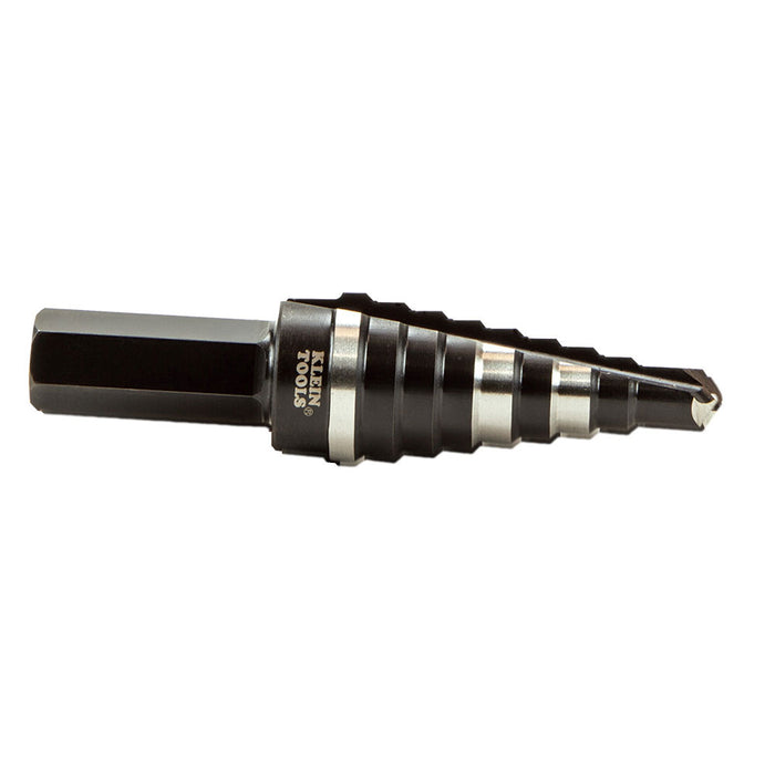 Klein KTSB03 Step Drill Bit Double Fluted #3, 1/4 to 3/4"