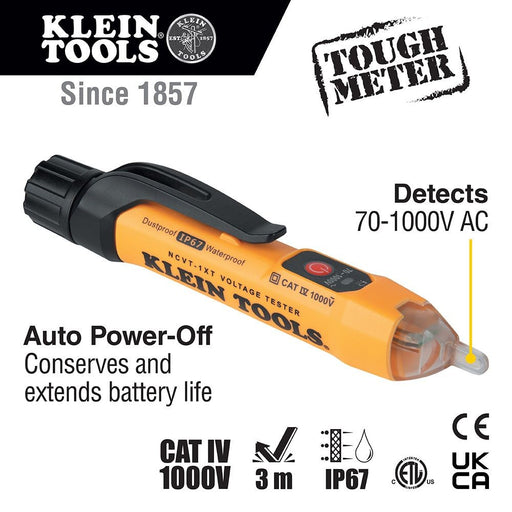 Klein NCVT1XTKIT Non-Contact Voltage and GFCI Receptacle Premium Test Kit - My Tool Store