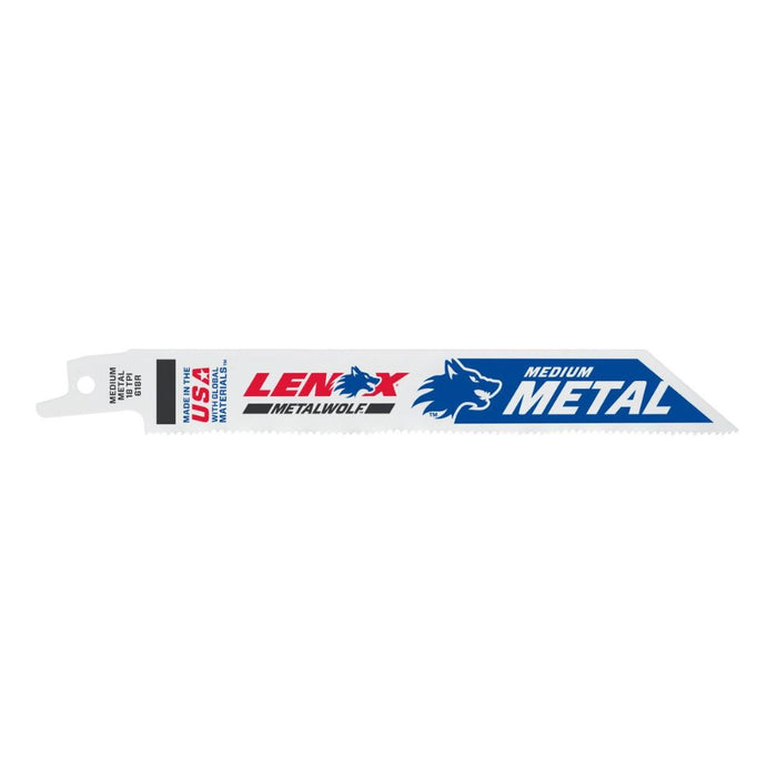 Lenox 20529B618R METALWOLF 6 in. 18 TPI WAVE EDGE Reciprocating Saw Blade (25 PK) - My Tool Store