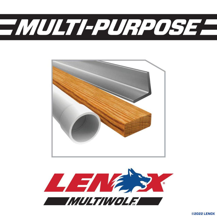 Lenox 20590B810R MULTIWOLF 8 in. 10 TPI WAVE EDGE Reciprocating Saw Blade (25 PK)