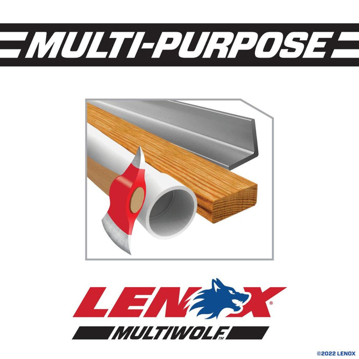 Lenox 20592650R MULTIWOLF 6 in. 14 TPI WAVE EDGE Reciprocating Saw Blade (2 PK)