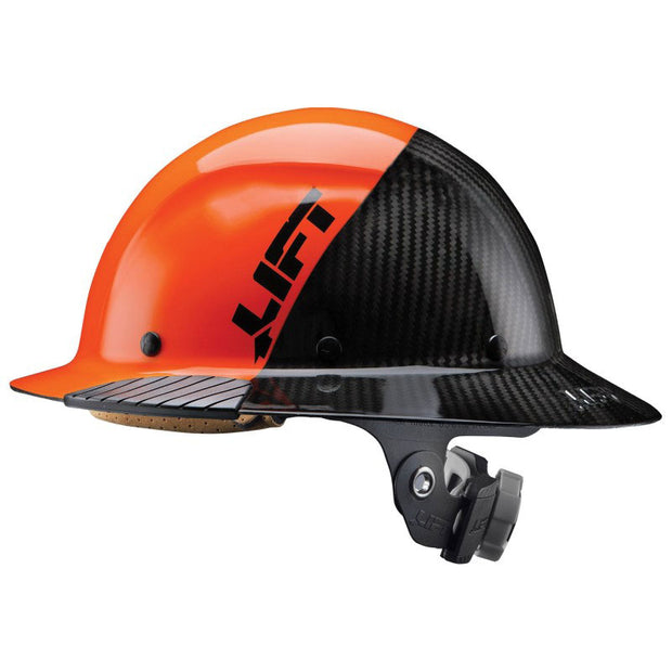 Lift HDF50C-19OC Dax Fifty 50 Full Brim Hard Hat, Fiber, Orange Carbon