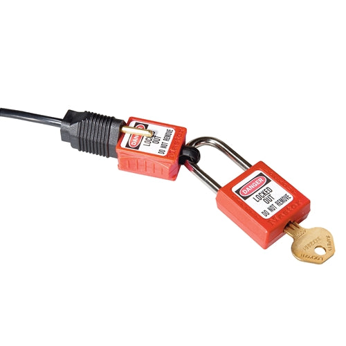 MasterLock S2005 Compact Plug Prong Lockout, 110-120 Volt Plugs - My Tool Store